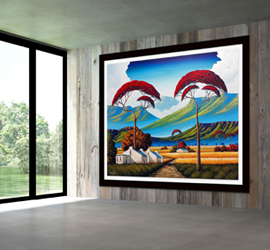 A Nicky van Rensburg painting of a landscape